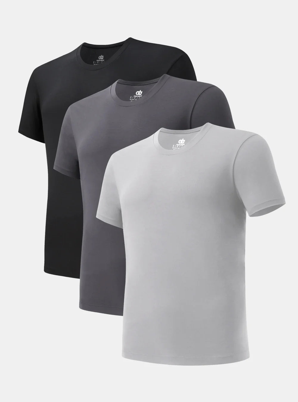 Quick Dry Silky-Soft Crew Neck Undershirts (3-Pack)