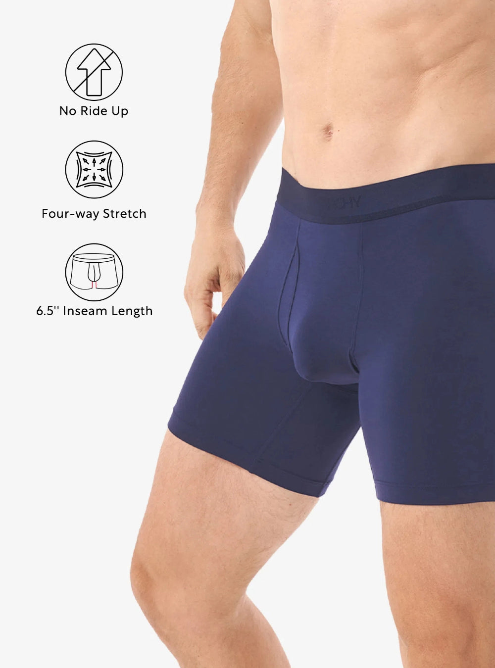 Micro Modal Stretch Boxer Briefs 6.5'' (3-Pack)
