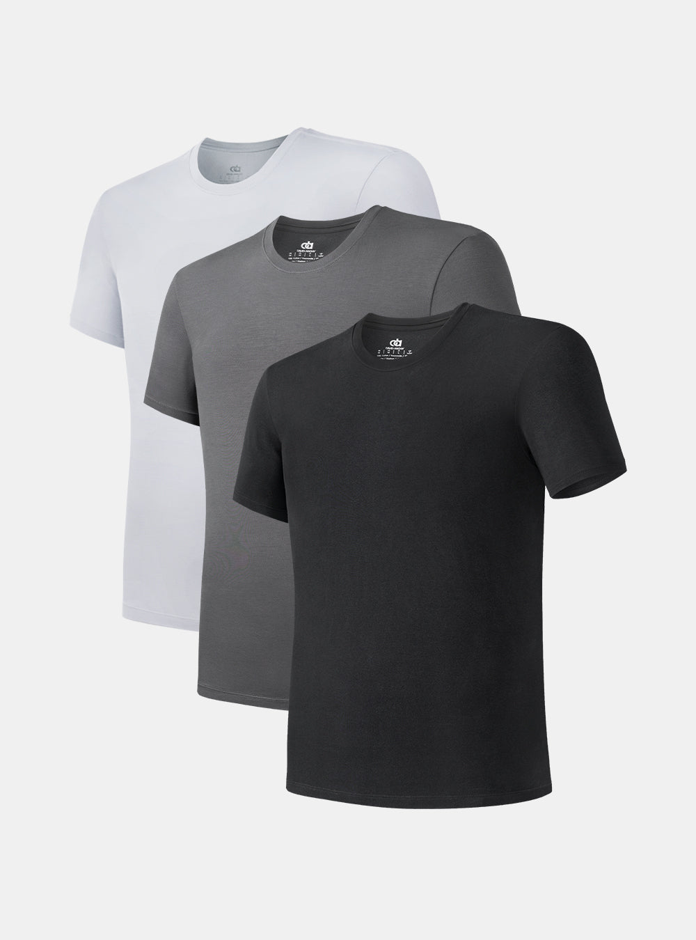 Bamboo Moisture Wicking Crew Neck Undershirts (3-Pack)
