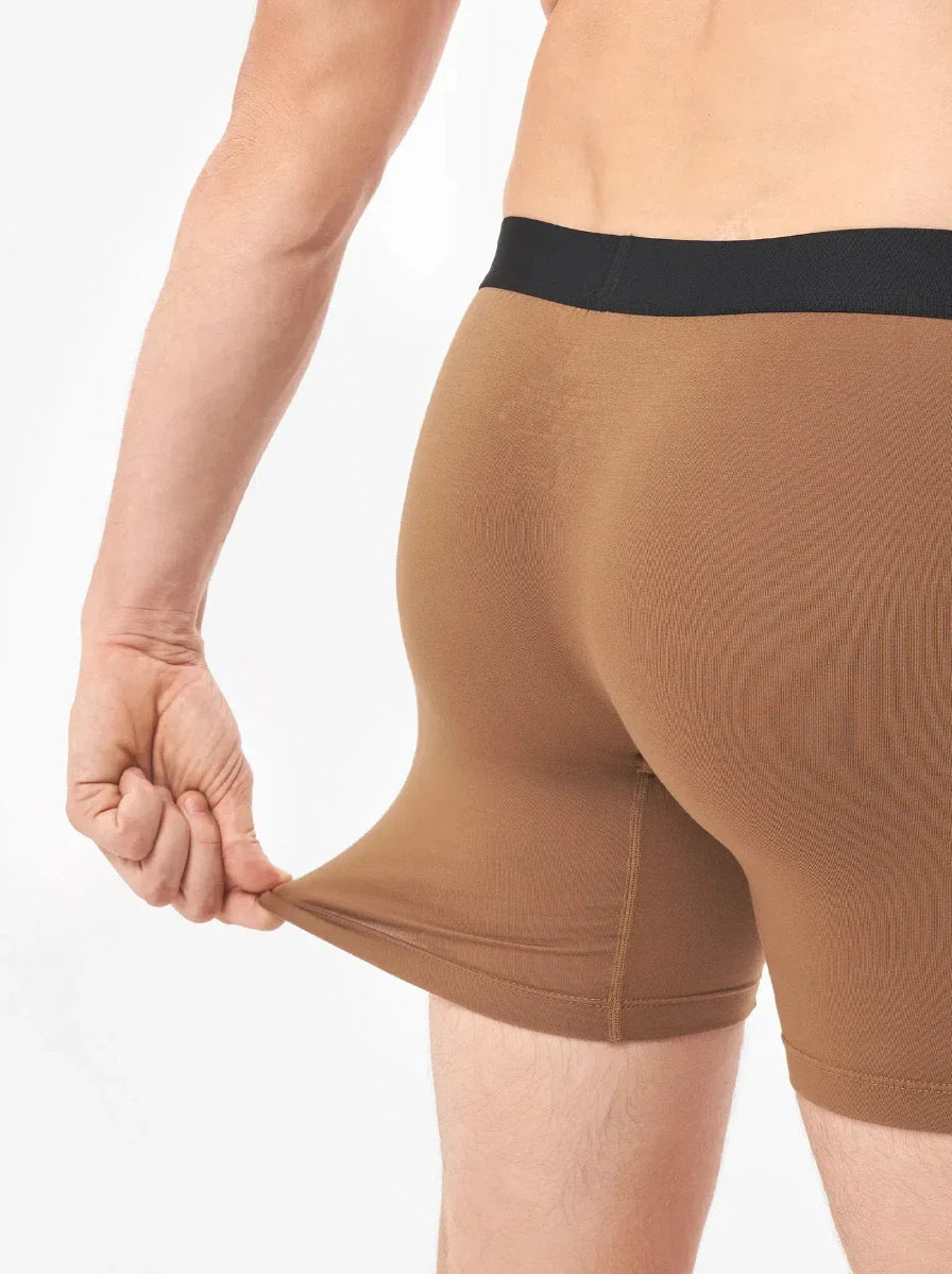 Bamboo Moisture Wicking Boxer Briefs 6.5'' (7-Pack) -Earth Color