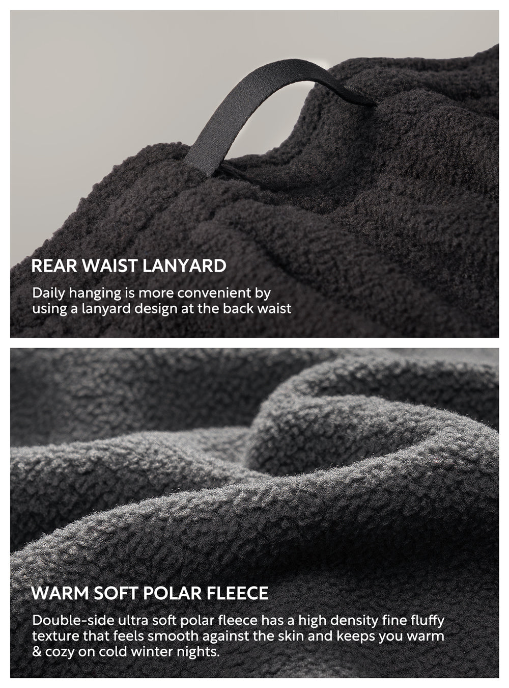 Polar Fleece Henley Pajamas Set