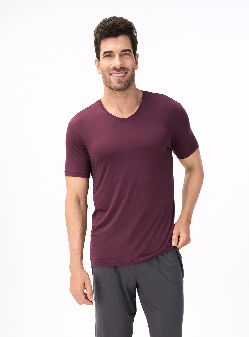 Bamboo Moisture-Wicking V-Neck Undershirts (3-Pack)