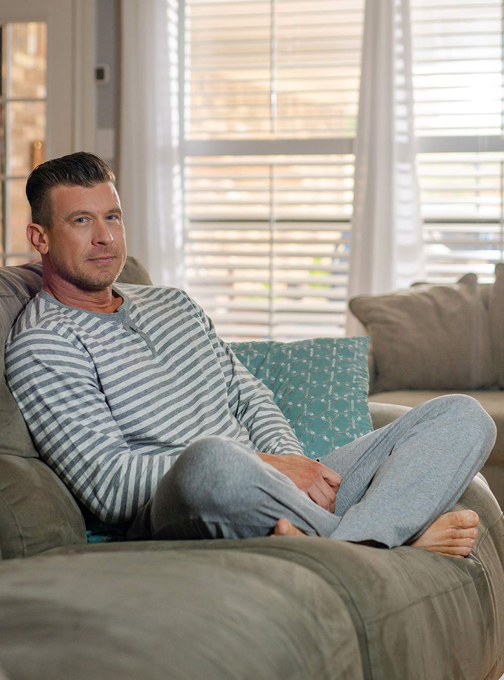 Cotton Soft Henley Pajama Set