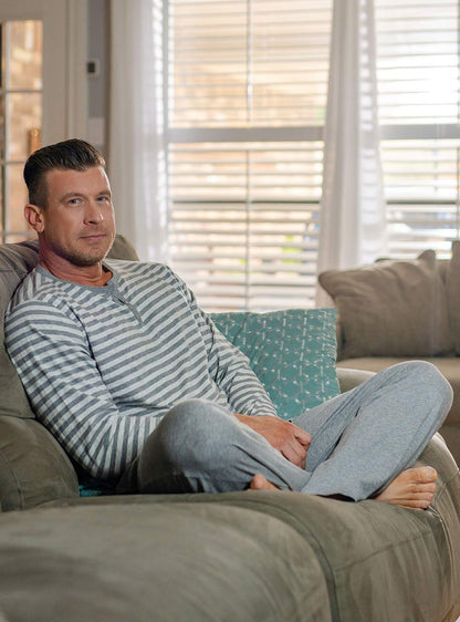 Cotton Soft Henley Pajama Set