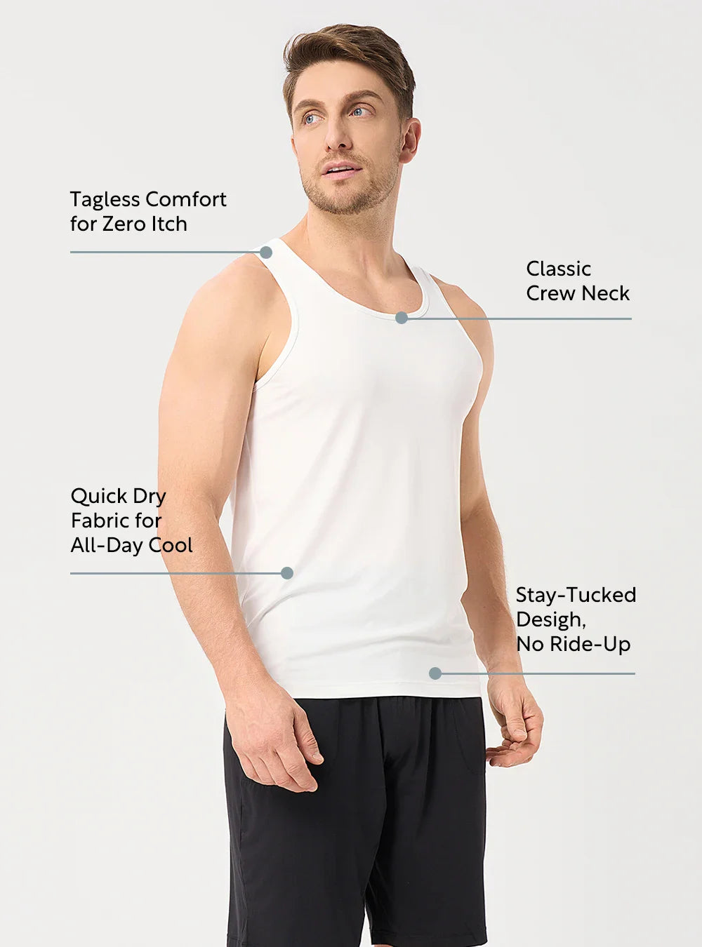 Quick Dry Silky-Soft Tanks (3-Pack)