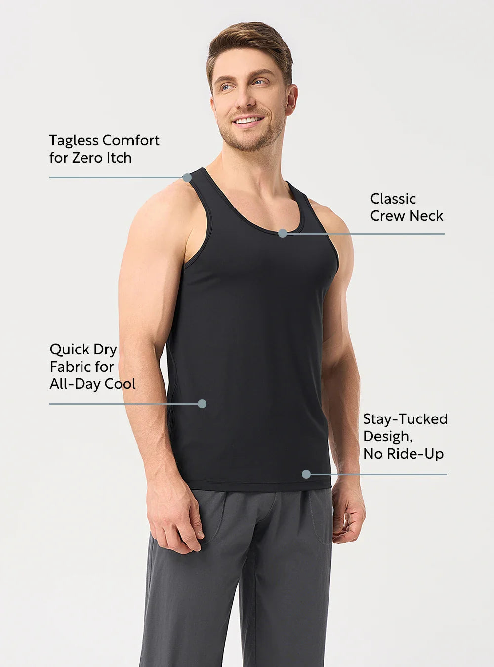 Quick Dry Silky-Soft Tanks (3-Pack)