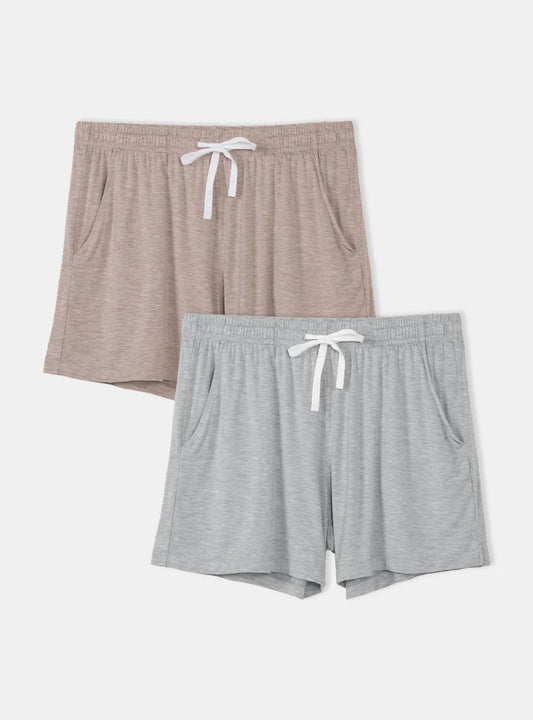 Bamboo Soft Sleep Shorts (2-Pack)