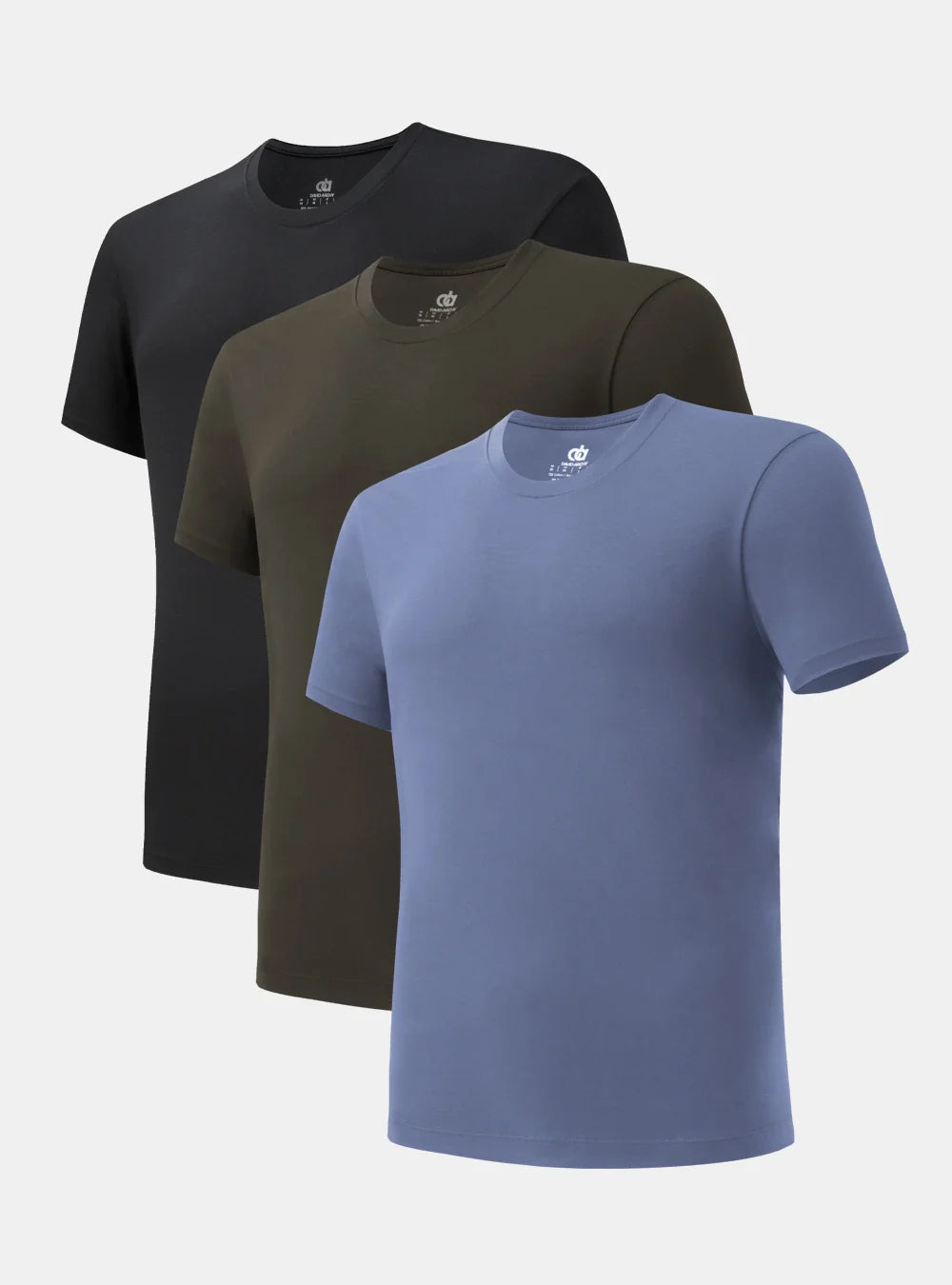 Quick Dry Silky-Soft Crew Neck Undershirts (3-Pack)