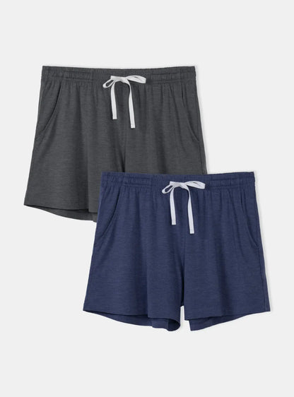 Bamboo Soft Sleep Shorts (2-Pack)