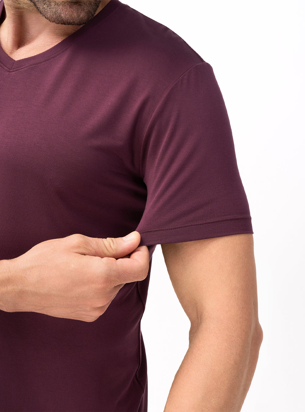 Bamboo Moisture-Wicking V-Neck Undershirts (3-Pack)