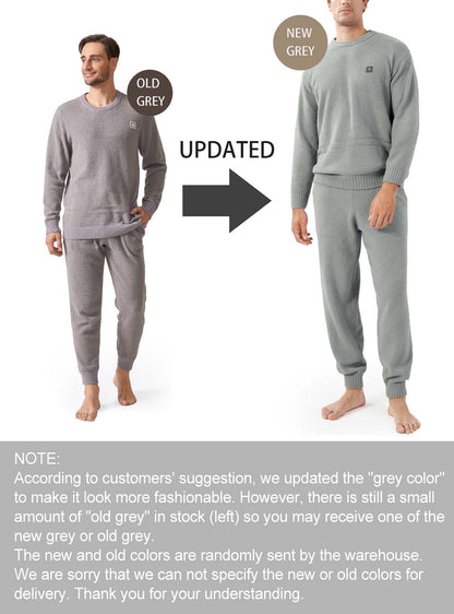 Plush Fleece Crew Neck Pajama Set