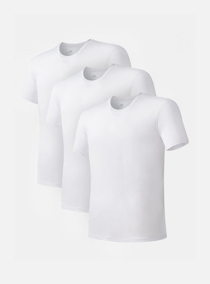Bamboo Moisture Wicking Crew Neck Undershirts (3-Pack)