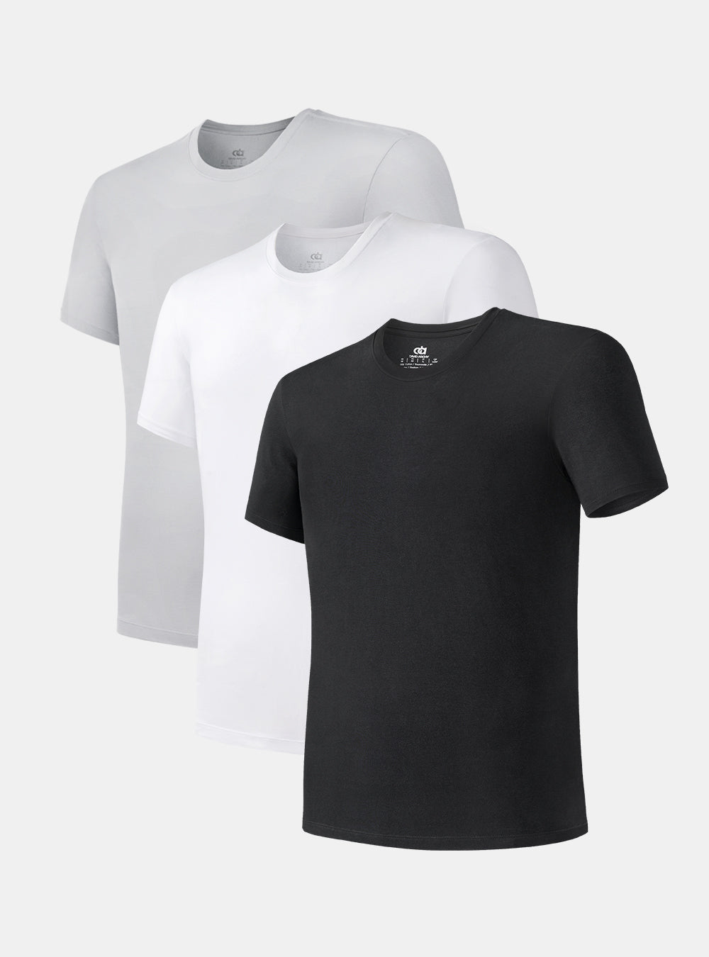 Bamboo Moisture Wicking Crew Neck Undershirts (3-Pack)