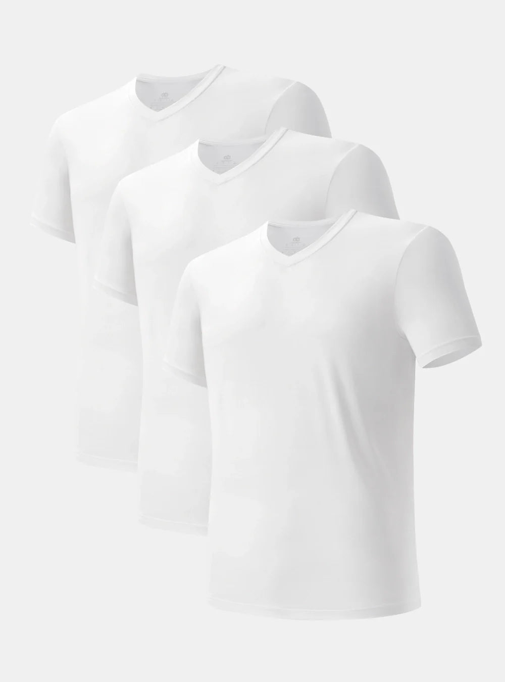 Quick Dry Silky-Soft V-Neck Undershirts (3-Pack)