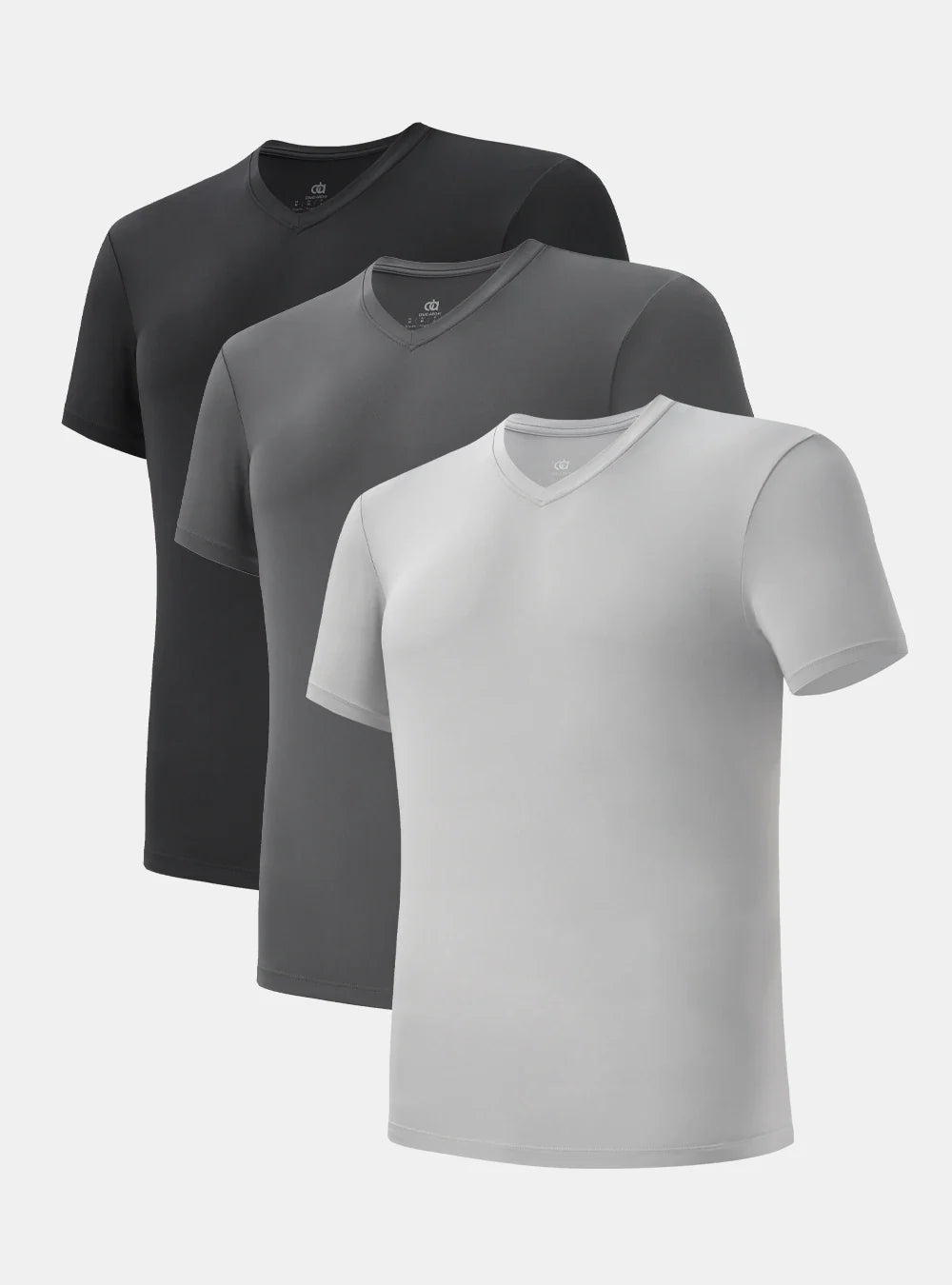 Quick Dry Silky-Soft V-Neck Undershirts (3-Pack)