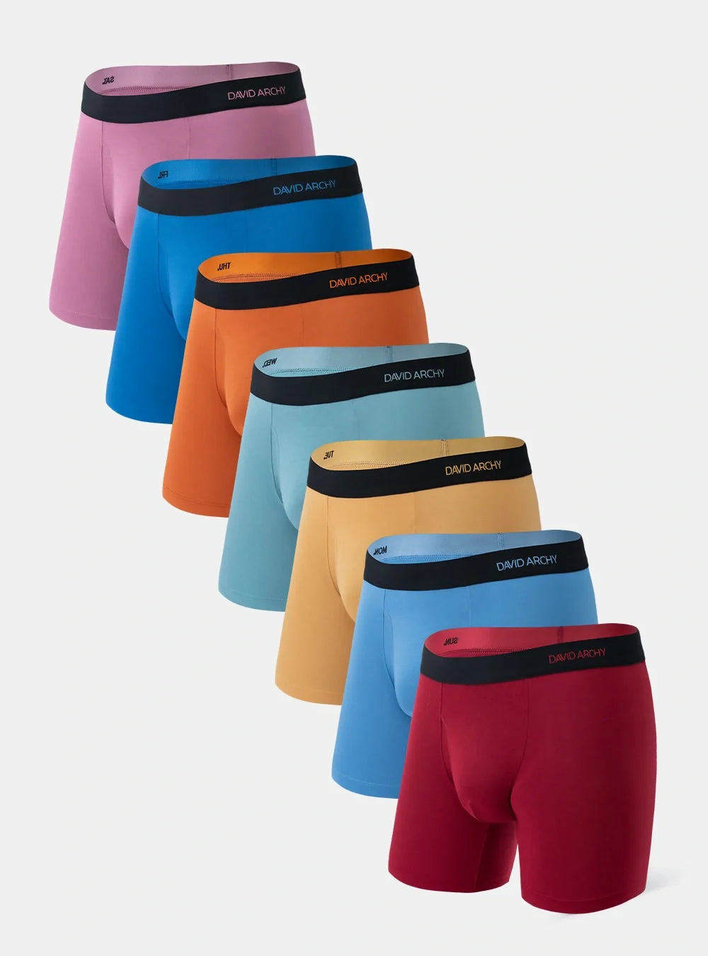 Bamboo Moisture Wicking Boxer Briefs 6.5'' (7-Pack)