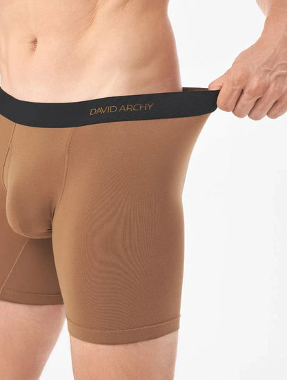 Bamboo Moisture Wicking Boxer Briefs 6.5'' (7-Pack) -Earth Color