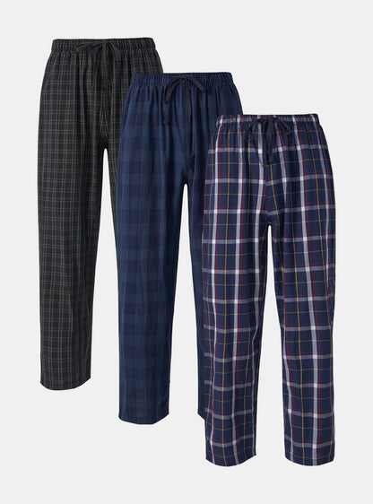 Woven Breathable Sleep Pants (3-Pack)