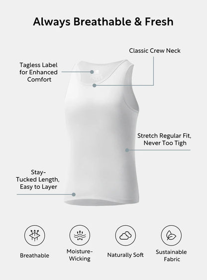 Bamboo Moisture Wicking Tanks (3-Pack)