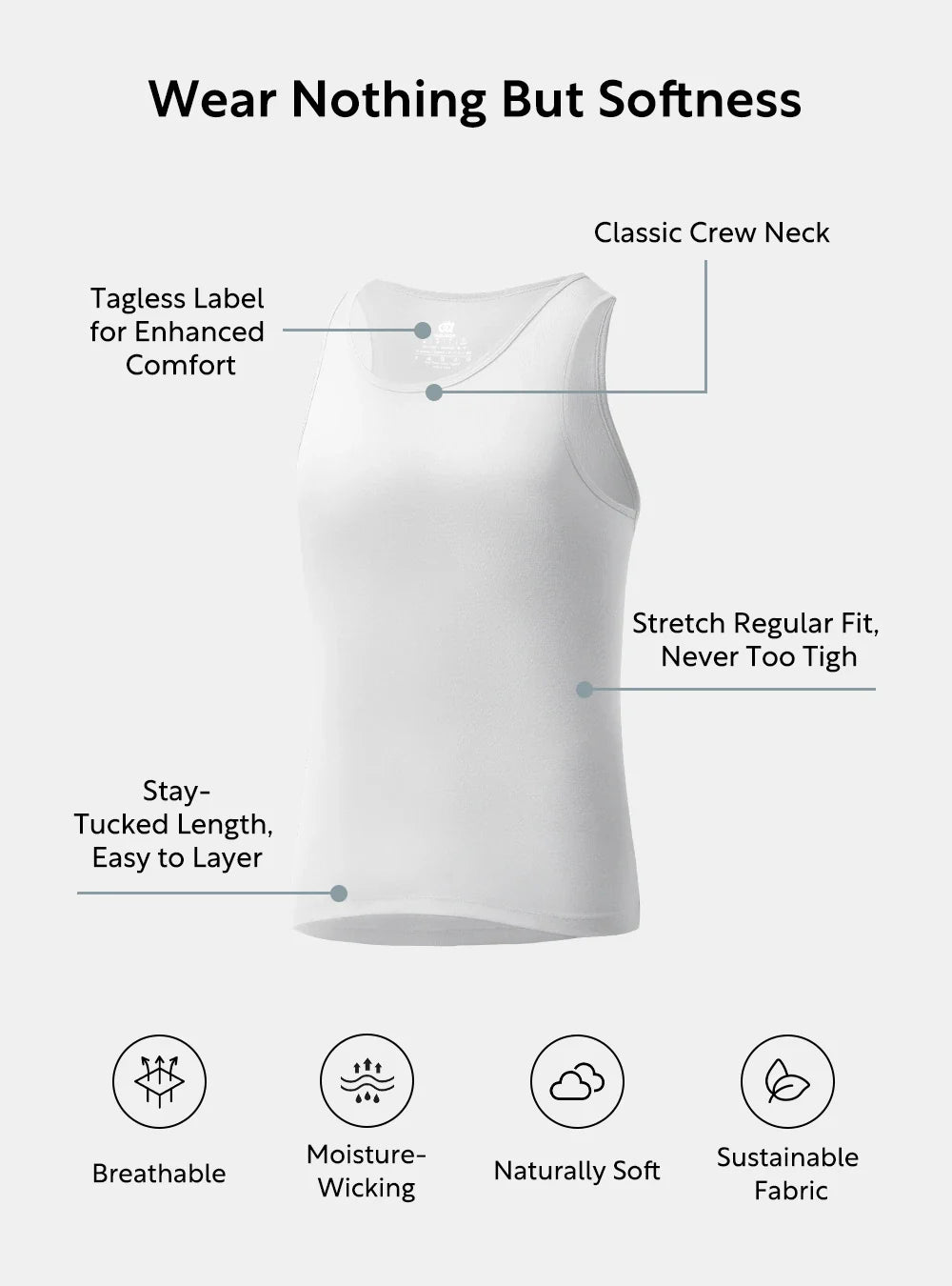 Micro Modal Ultra-Soft Tanks (3-Pack)