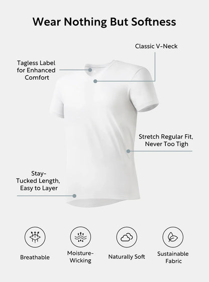 Micro Modal Crew Neck Undershirts (3-Pack)