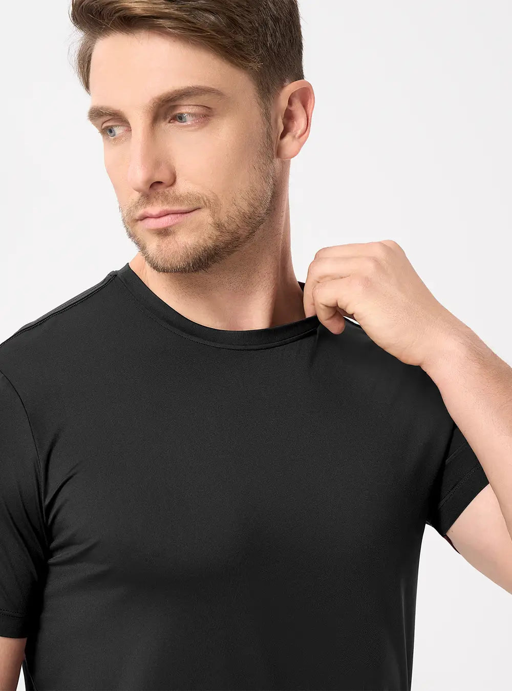 Quick Dry Silky-Soft Crew Neck Undershirts (3-Pack)