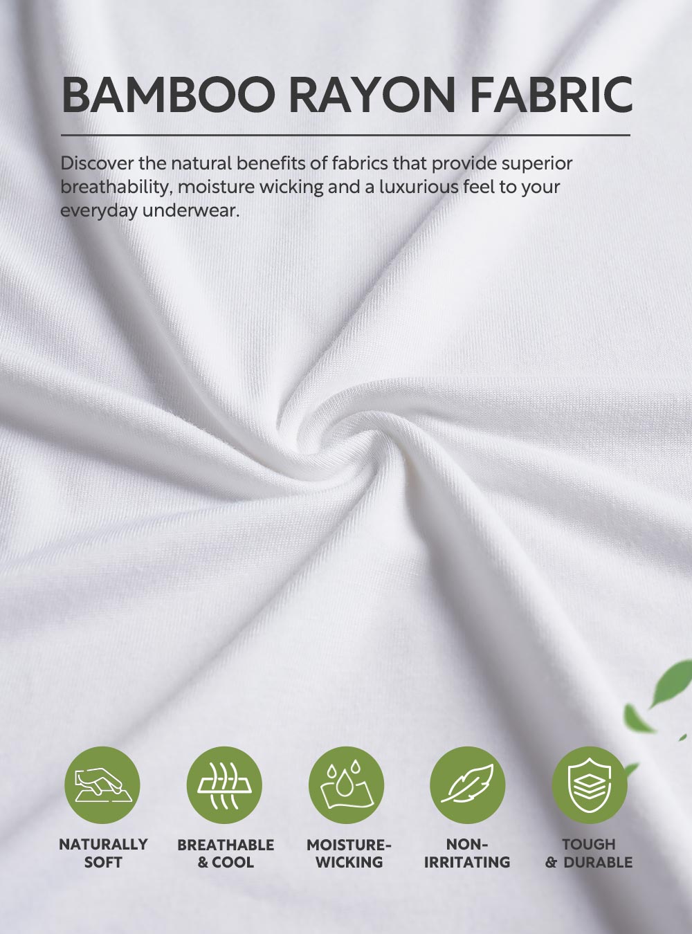 Bamboo V-Neck Undershirts (3-Pack)